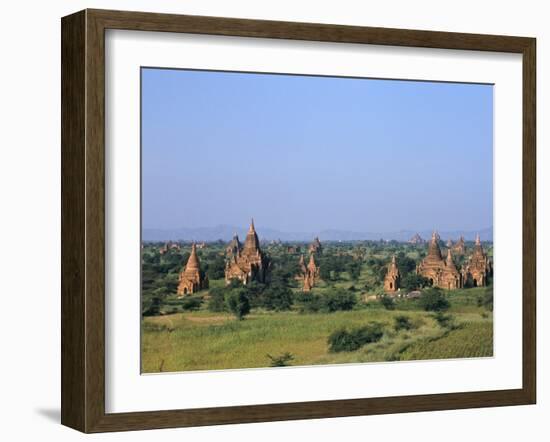 Buddhist Temples, Bagan (Pagan) Archaeological Site, Myanmar (Burma), Asia-Sergio Pitamitz-Framed Photographic Print