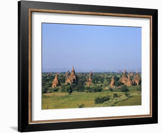 Buddhist Temples, Bagan (Pagan) Archaeological Site, Myanmar (Burma), Asia-Sergio Pitamitz-Framed Photographic Print