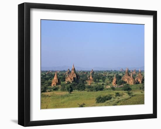 Buddhist Temples, Bagan (Pagan) Archaeological Site, Myanmar (Burma), Asia-Sergio Pitamitz-Framed Photographic Print