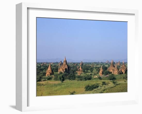 Buddhist Temples, Bagan (Pagan) Archaeological Site, Myanmar (Burma), Asia-Sergio Pitamitz-Framed Photographic Print