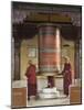 Buddhists Turning Prayer Wheel, Mcleod Ganj, Dharamsala, Himachal Pradesh State, India, Asia-Jochen Schlenker-Mounted Photographic Print