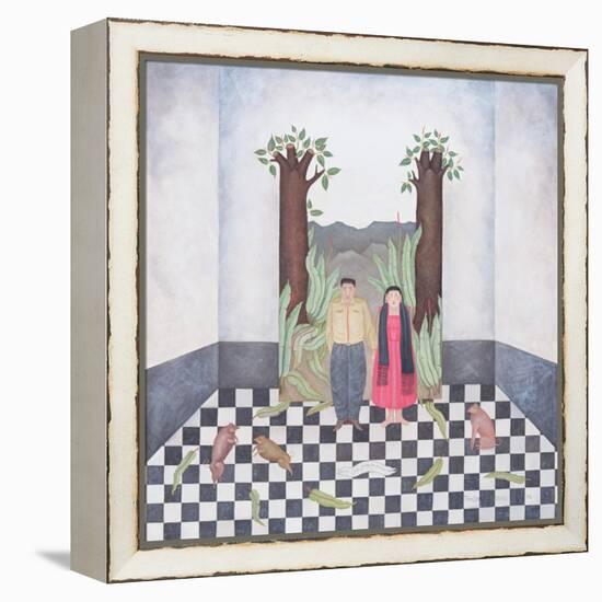 Budding Trees, or I Only Think of You My Love, 1995-Mary Stuart-Framed Premier Image Canvas