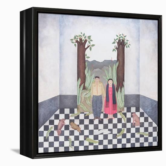 Budding Trees, or I Only Think of You My Love, 1995-Mary Stuart-Framed Premier Image Canvas