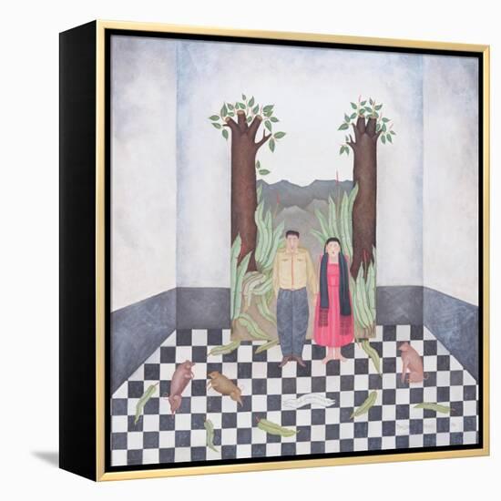 Budding Trees, or I Only Think of You My Love, 1995-Mary Stuart-Framed Premier Image Canvas