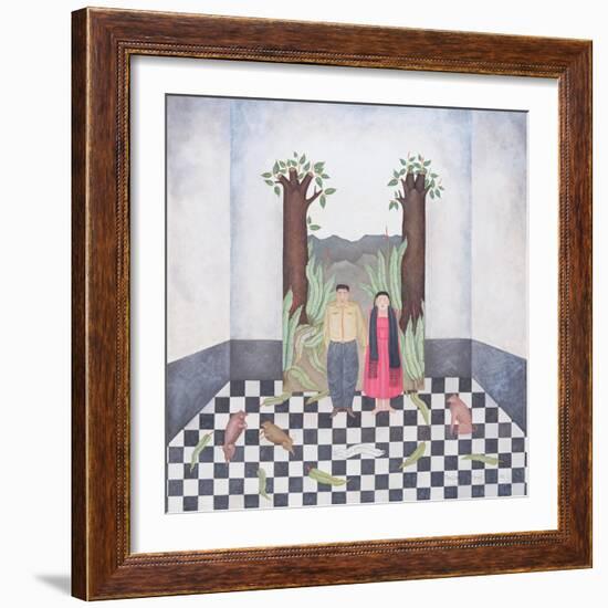 Budding Trees, or I Only Think of You My Love, 1995-Mary Stuart-Framed Giclee Print