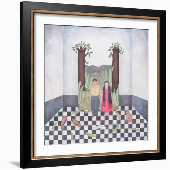 Budding Trees, or I Only Think of You My Love, 1995-Mary Stuart-Framed Giclee Print