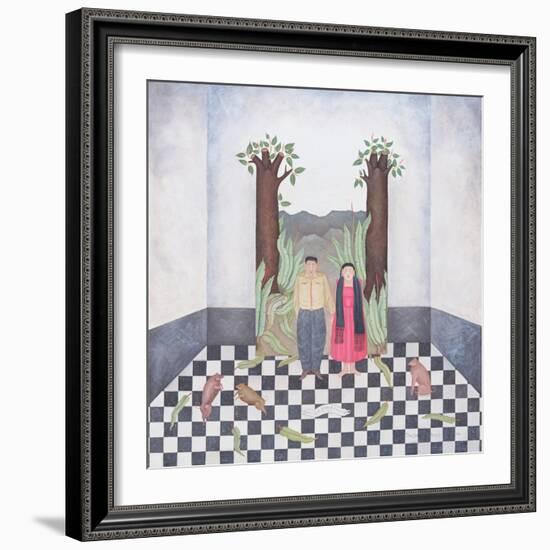 Budding Trees, or I Only Think of You My Love, 1995-Mary Stuart-Framed Giclee Print