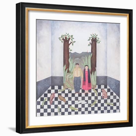 Budding Trees, or I Only Think of You My Love, 1995-Mary Stuart-Framed Giclee Print