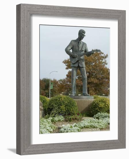 Buddy Holly, Walk of Fame, Lubbock, Texas, USA-Ethel Davies-Framed Photographic Print