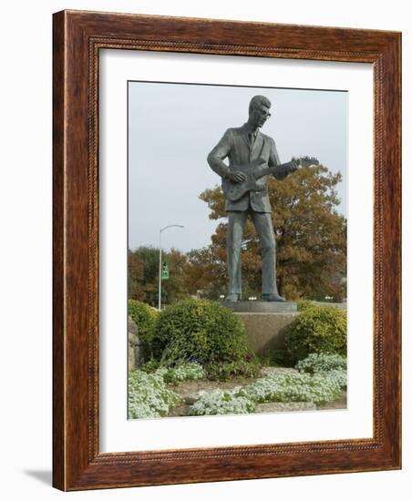 Buddy Holly, Walk of Fame, Lubbock, Texas, USA-Ethel Davies-Framed Photographic Print