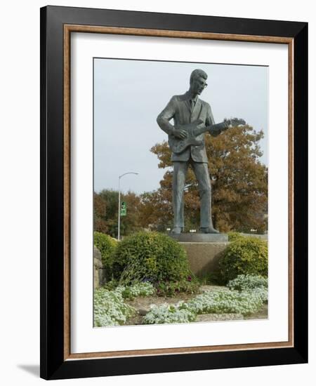 Buddy Holly, Walk of Fame, Lubbock, Texas, USA-Ethel Davies-Framed Photographic Print