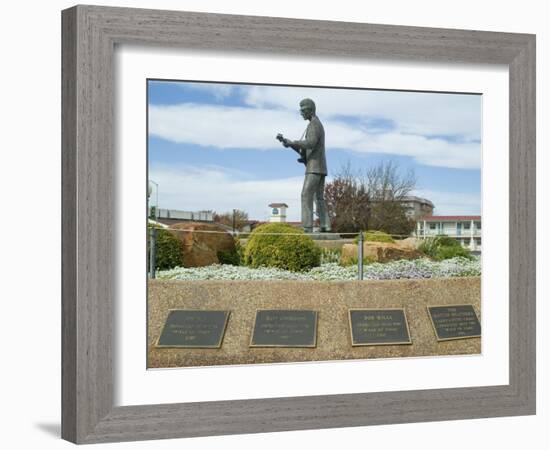 Buddy Holly, Walk of Fame, Lubbock, Texas, USA-Ethel Davies-Framed Photographic Print