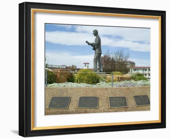 Buddy Holly, Walk of Fame, Lubbock, Texas, USA-Ethel Davies-Framed Photographic Print