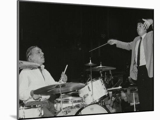 Buddy Rich and Conductor Andrew Litton, Royal Festival Hall, London, June 1985-Denis Williams-Mounted Photographic Print