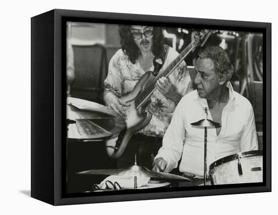 Buddy Rich and Dave Carpenter Playing at the Royal Festival Hall, London, June 1985-Denis Williams-Framed Premier Image Canvas