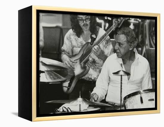 Buddy Rich and Dave Carpenter Playing at the Royal Festival Hall, London, June 1985-Denis Williams-Framed Premier Image Canvas