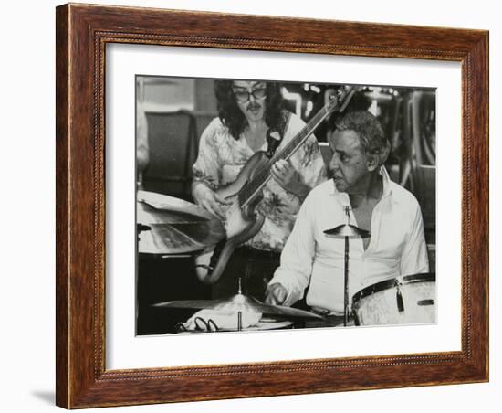 Buddy Rich and Dave Carpenter Playing at the Royal Festival Hall, London, June 1985-Denis Williams-Framed Photographic Print