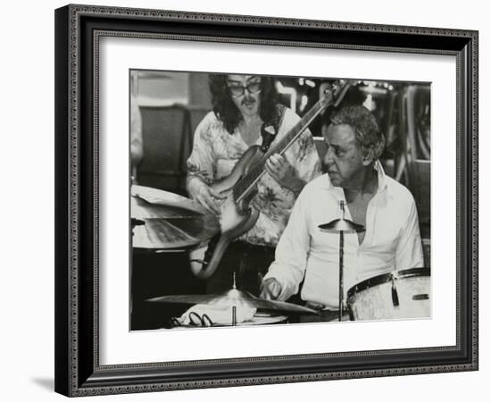 Buddy Rich and Dave Carpenter Playing at the Royal Festival Hall, London, June 1985-Denis Williams-Framed Photographic Print