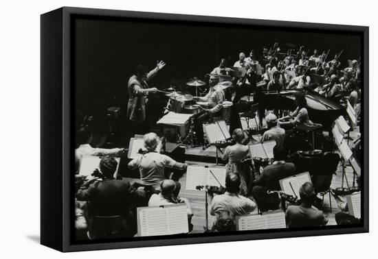 Buddy Rich and the Royal Philharmonic Orchestra in Concert at the Royal Festival Hall, London, 1985-Denis Williams-Framed Premier Image Canvas