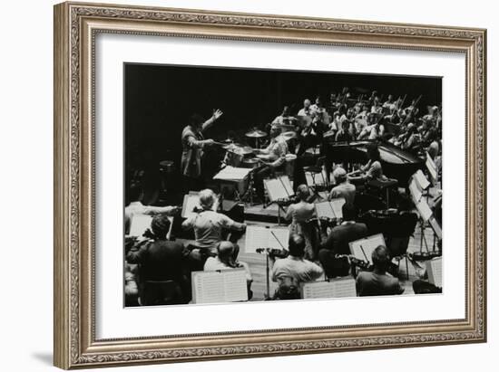 Buddy Rich and the Royal Philharmonic Orchestra in Concert at the Royal Festival Hall, London, 1985-Denis Williams-Framed Photographic Print