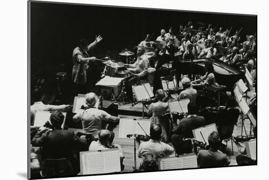 Buddy Rich and the Royal Philharmonic Orchestra in Concert at the Royal Festival Hall, London, 1985-Denis Williams-Mounted Photographic Print