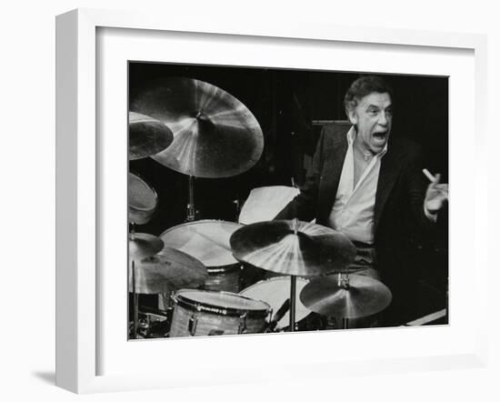 Buddy Rich in Concert at the Forum Theatre, Hatfield, Hertfordshire, March 1980-Denis Williams-Framed Photographic Print