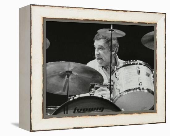 Buddy Rich in Concert at the Forum Theatre, Hatfield, Hertfordshire-Denis Williams-Framed Premier Image Canvas