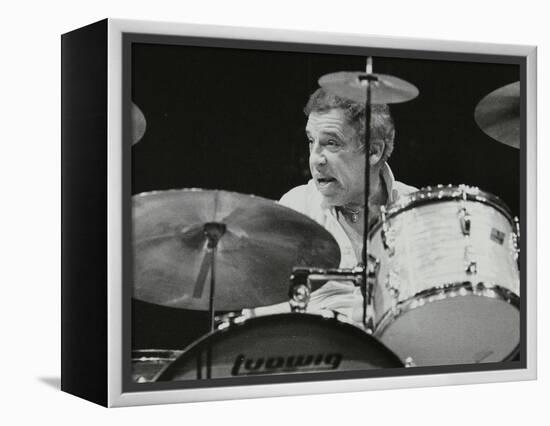 Buddy Rich in Concert at the Forum Theatre, Hatfield, Hertfordshire-Denis Williams-Framed Premier Image Canvas