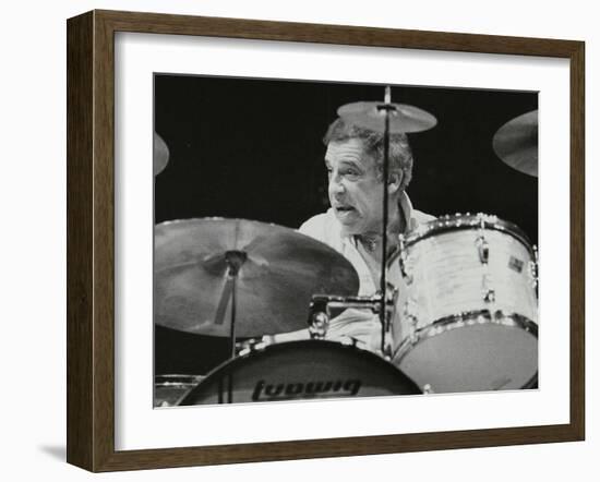 Buddy Rich in Concert at the Forum Theatre, Hatfield, Hertfordshire-Denis Williams-Framed Photographic Print