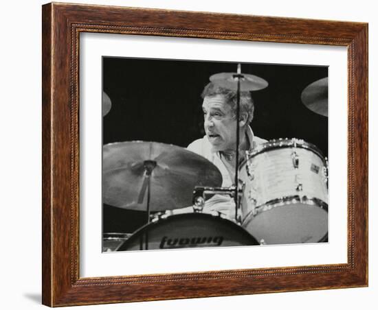 Buddy Rich in Concert at the Forum Theatre, Hatfield, Hertfordshire-Denis Williams-Framed Photographic Print