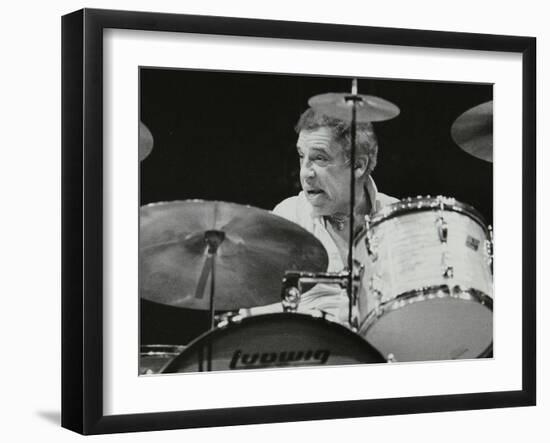 Buddy Rich in Concert at the Forum Theatre, Hatfield, Hertfordshire-Denis Williams-Framed Photographic Print