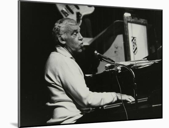 Buddy Rich Playing the Piano, Forum Theatre, Hatfield, Hertfordshire, November 1986-Denis Williams-Mounted Photographic Print