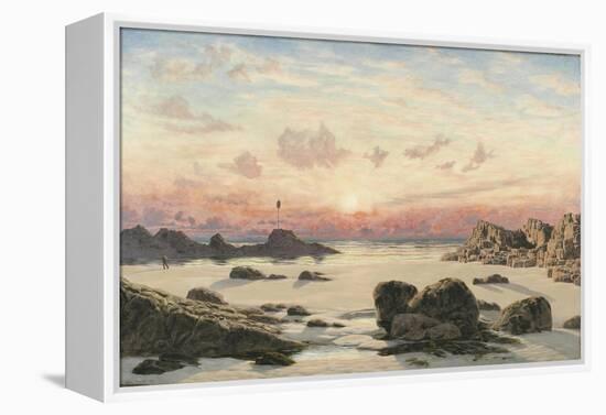 Bude Sands at Sunset, 1874-John Brett-Framed Premier Image Canvas