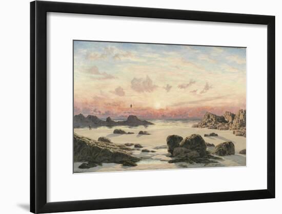 Bude Sands at Sunset, 1874-John Brett-Framed Giclee Print