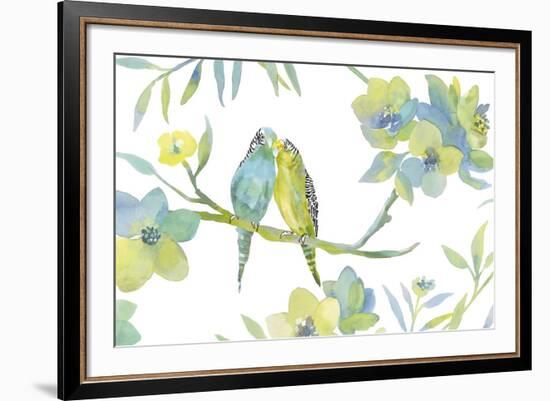 Budgie Love-Sandra Jacobs-Framed Giclee Print