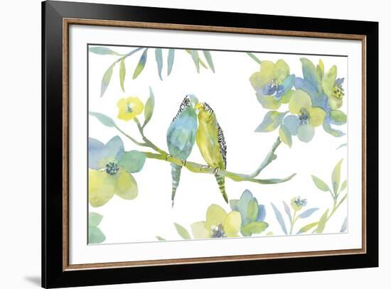 Budgie Love-Sandra Jacobs-Framed Giclee Print