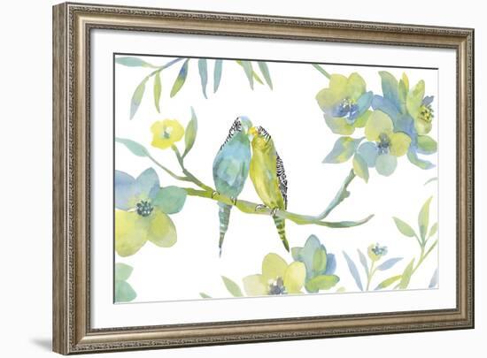 Budgie Love-Sandra Jacobs-Framed Giclee Print