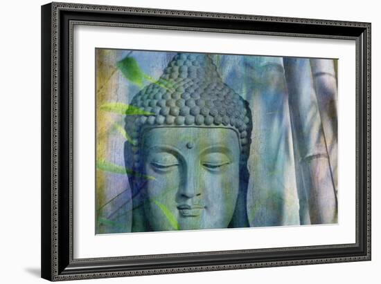 Budha with Bamboo-Cora Niele-Framed Photographic Print