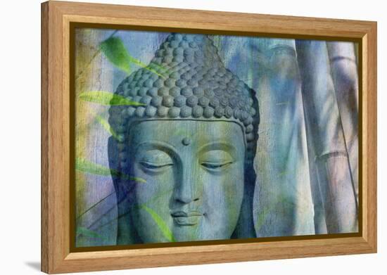 Budha with Bamboo-Cora Niele-Framed Premier Image Canvas