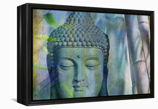 Budha with Bamboo-Cora Niele-Framed Premier Image Canvas