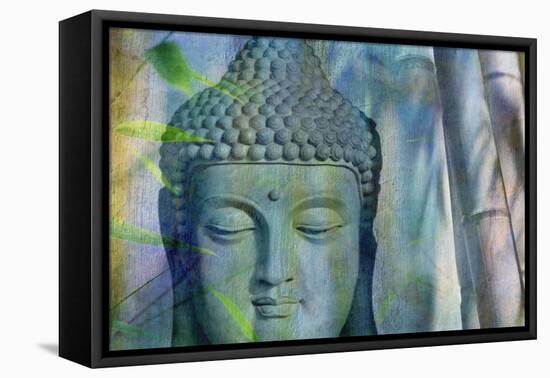 Budha with Bamboo-Cora Niele-Framed Premier Image Canvas