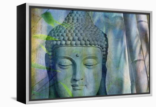 Budha with Bamboo-Cora Niele-Framed Premier Image Canvas