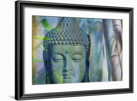 Budha with Bamboo-Cora Niele-Framed Photographic Print