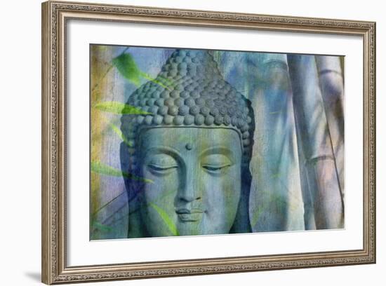 Budha with Bamboo-Cora Niele-Framed Photographic Print