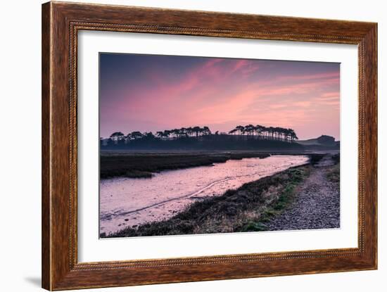 Budleigh Salterton Estuary at Sunrise, South Devon Natural Reserve, UK-Marcin Jucha-Framed Photographic Print