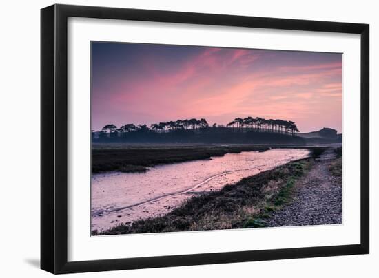 Budleigh Salterton Estuary at Sunrise, South Devon Natural Reserve, UK-Marcin Jucha-Framed Photographic Print