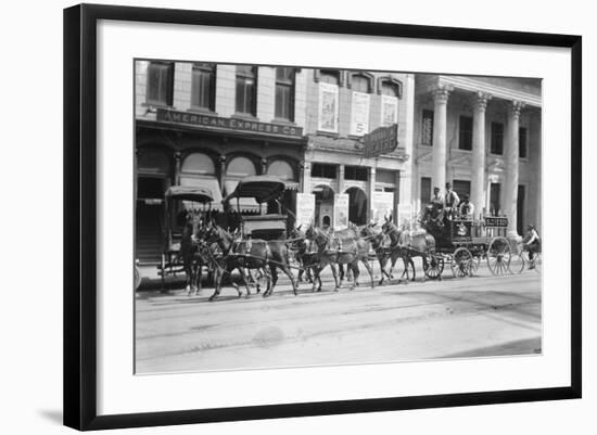 Budweiser Beer Wagon-null-Framed Photographic Print