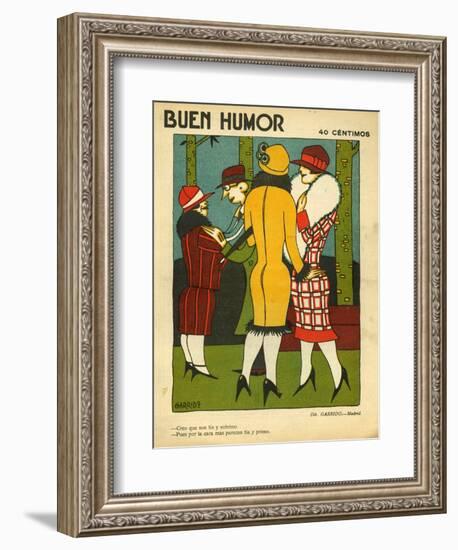 Buen Humor, Magazine Cover, Spain, 1926-null-Framed Giclee Print