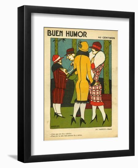 Buen Humor, Magazine Cover, Spain, 1926-null-Framed Giclee Print