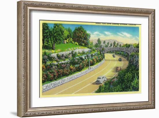 Buena Vista Drive, Entering Riverside - Riverside, CA-Lantern Press-Framed Art Print